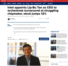 在线炒股明道配资c 英特尔重磅官宣，任命他为新任首席执行官，华裔背景！公司美股盘后股价一度大涨超12%