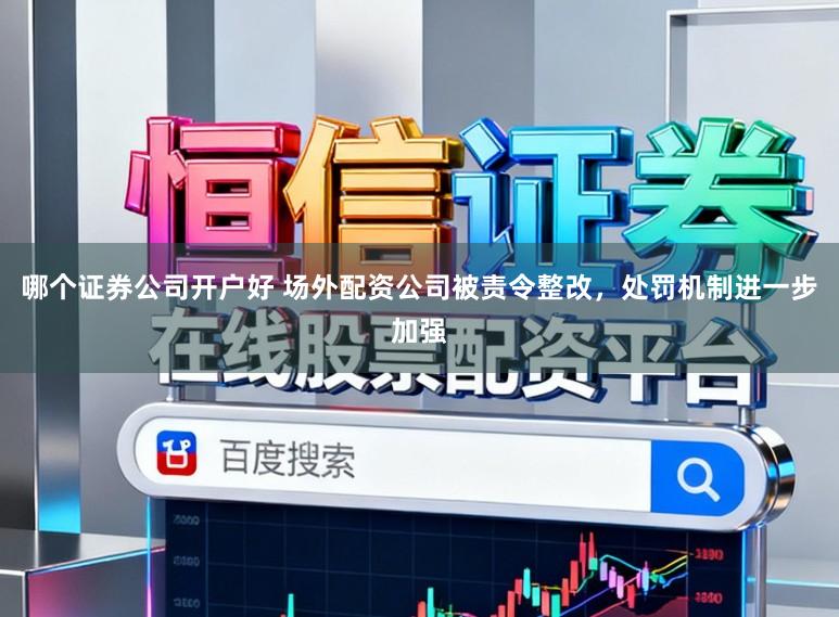 哪个证券公司开户好 场外配资公司被责令整改,处罚机制进一步加强