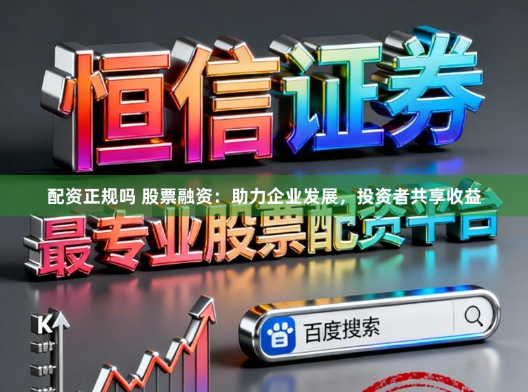 配资正规吗 股票融资：助力企业发展，投资者共享收益